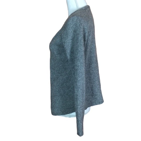 Max Mara 100% Cashmere Open-front Cardigan Sweater Super Soft Gray Size Small S - Picture 2 of 14